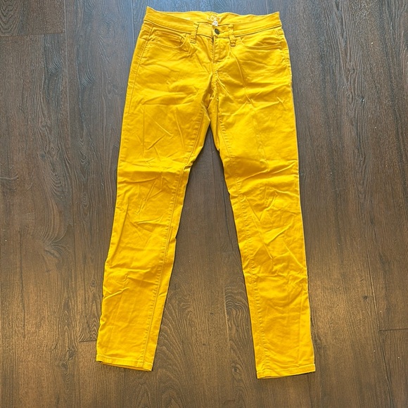 LOFT Denim - Loft Bright Yellow Pants Skinny Jeans